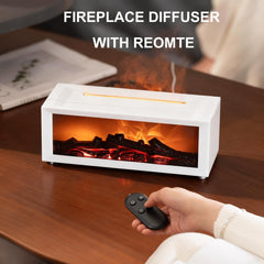 Eiifiter ambient flame lighting enhances cozy decor and relaxation.
