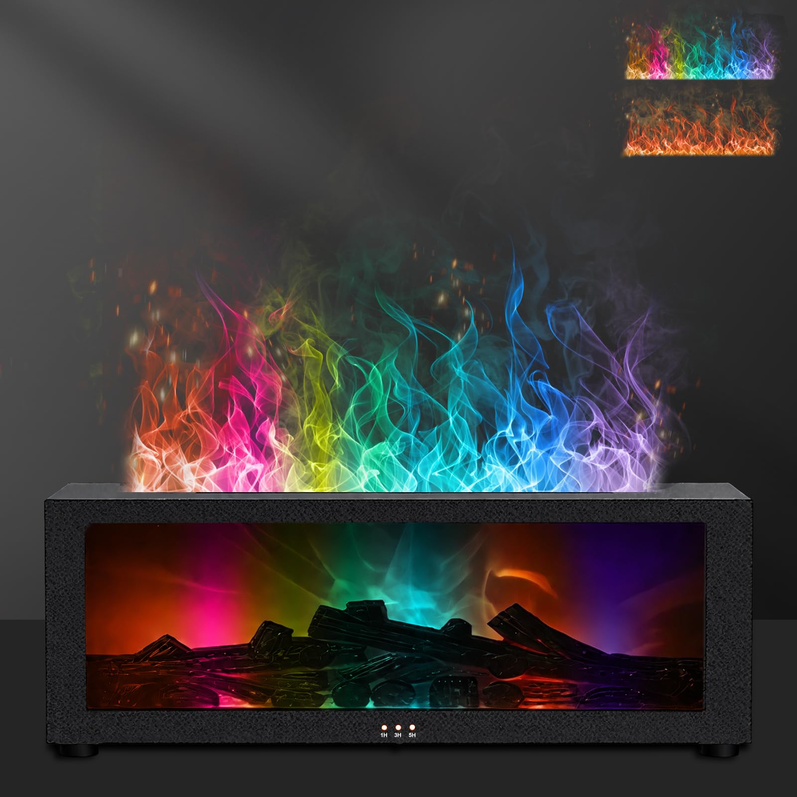 Eiifiter fireplace diffuser flame creates a warm ambience