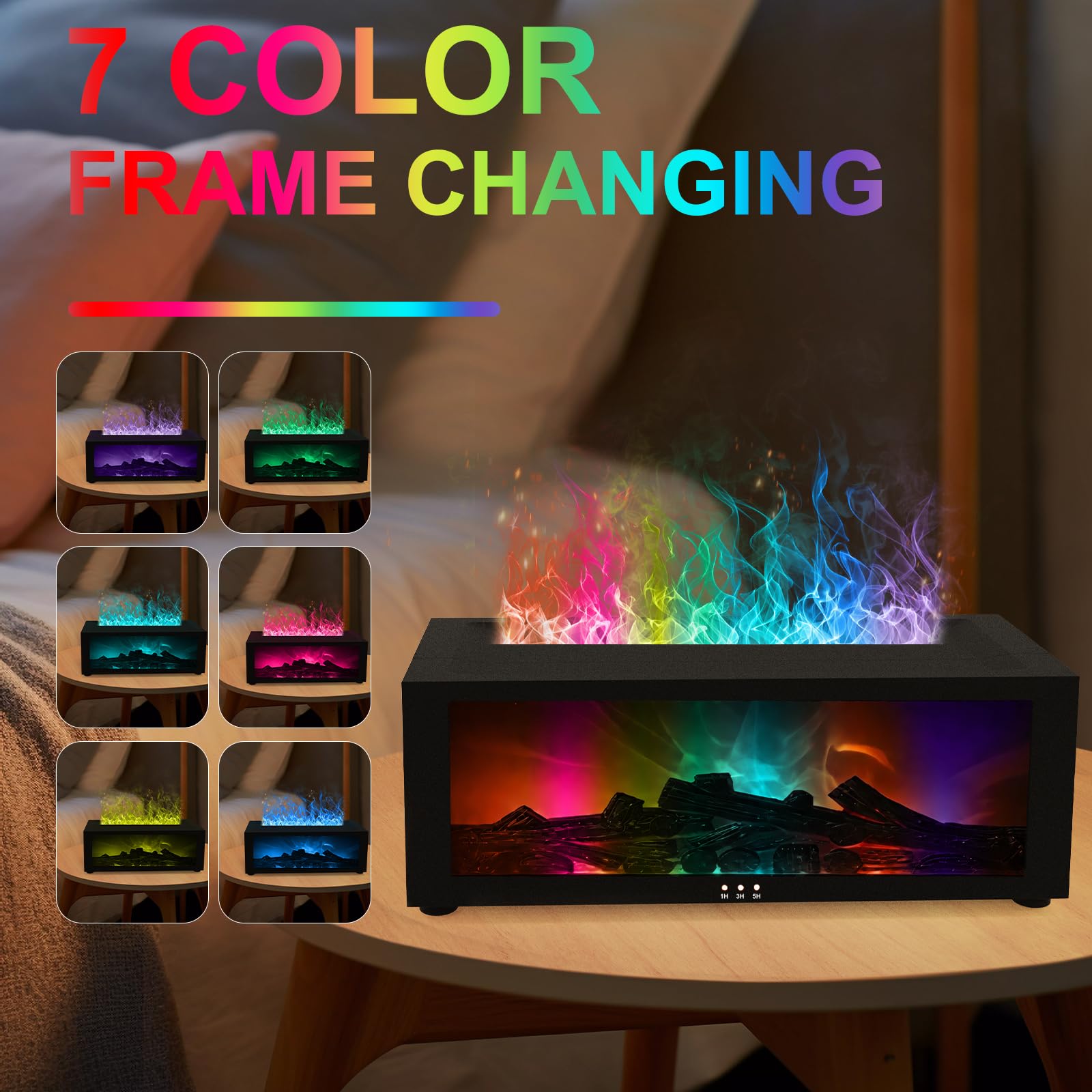 Eiifiter diffuser size 26cm highlights a larger flame effect
