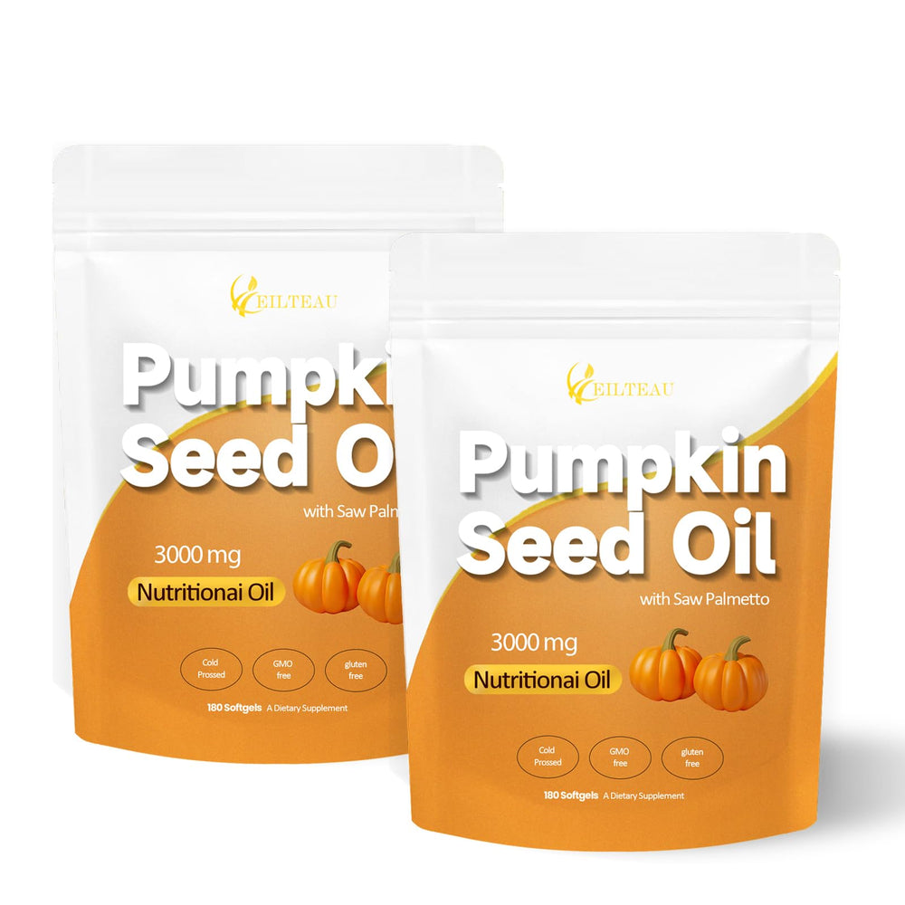 EILTEAU pumpkin seed oil bottle with cold-pressed formula for daily wellness