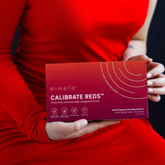 eimele Calibrate Reds morning use glass supporting a consistent routine