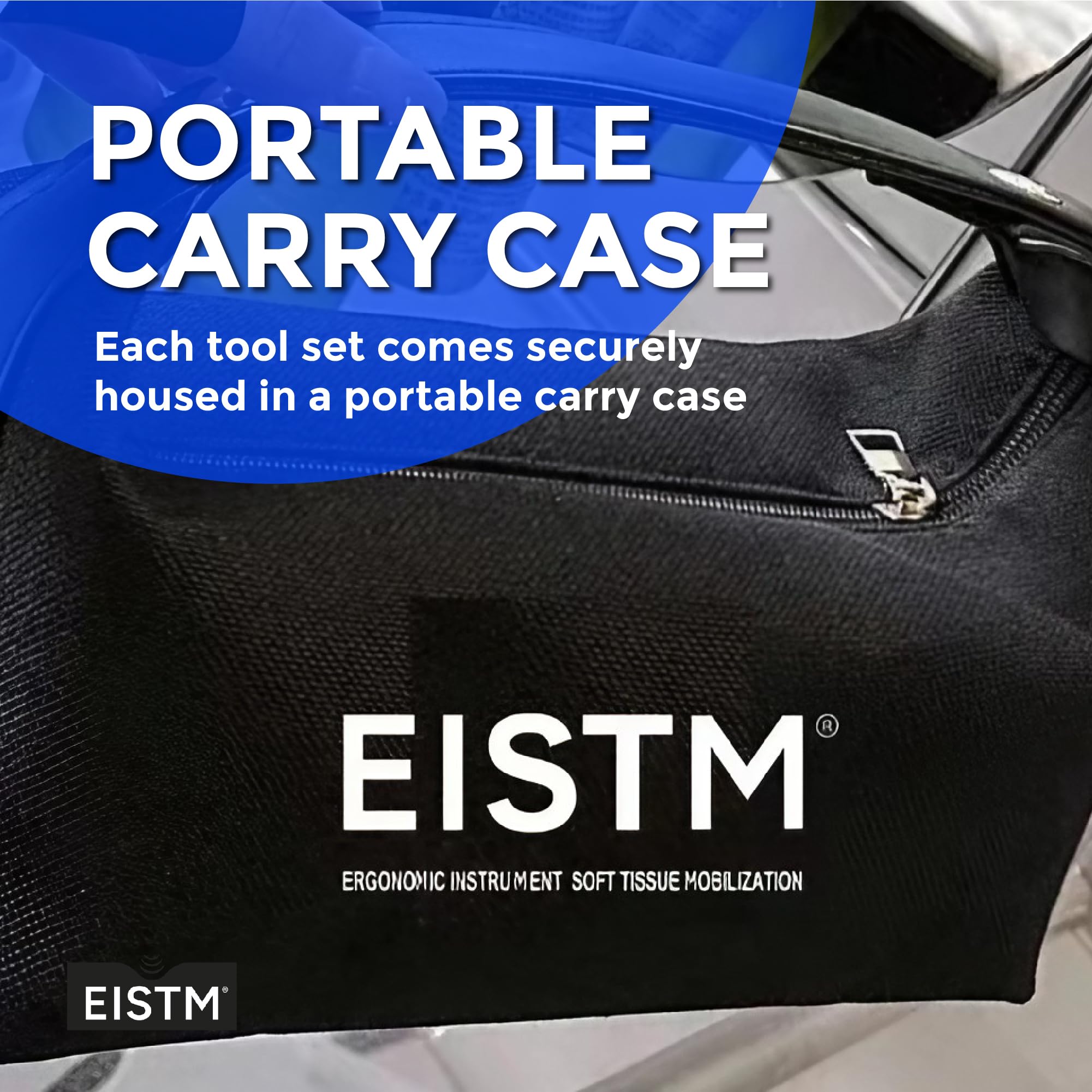EISTM Pro 5-Piece IASTM Set — Carry Case for portable, organized sessions