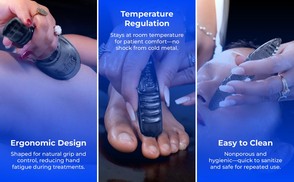 EISTM Pro 5-Piece IASTM Set — Clinic-ready toolkit for reliable setup