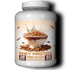 Ekkovision Cinnamon Toast Whey Protein bottle for convenient post-workout shakes.
