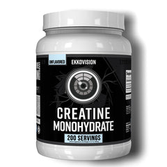 Ekkovision Creatine Monohydrate powder scoop dissolves easily for quick fueling.