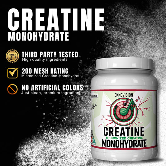 Ekkovision Creatine Monohydrate Sour Watermelon shaker mix blends easily without altering taste