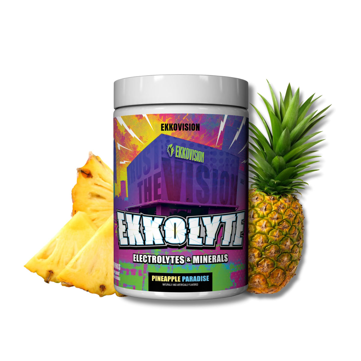 Ekkovision Ekkolyte pineapple paradise tub ready to mix for daily hydration