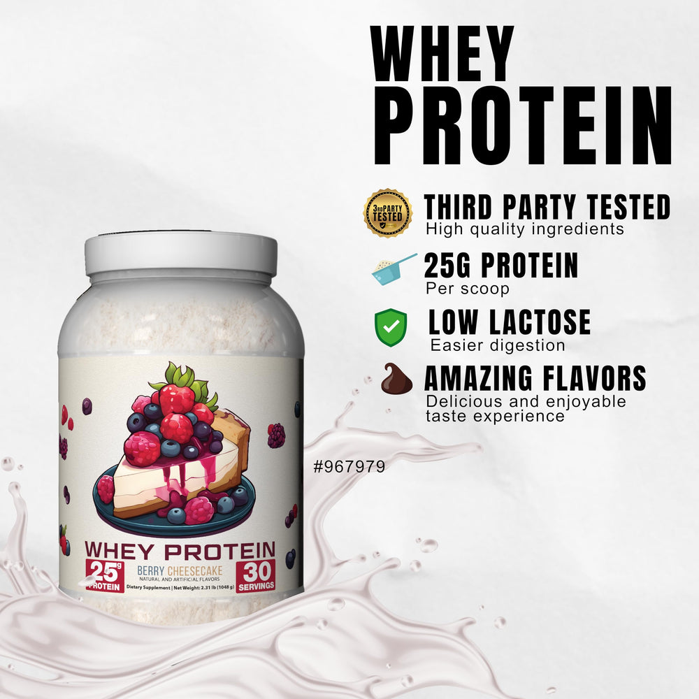 Ekkovision low-lactose whey powder bag emphasizing gentle digestion.