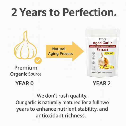 Elare odorless garlic softgels capsule close-up ideal for odor-free daily use.