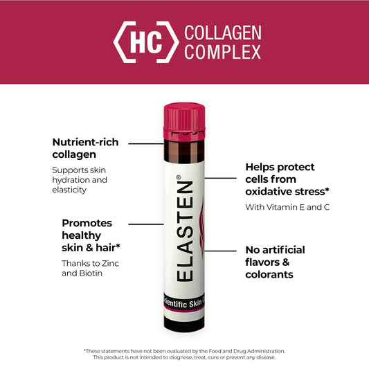 Elasten daily beauty ritual highlights collagen benefits for smoother skin.