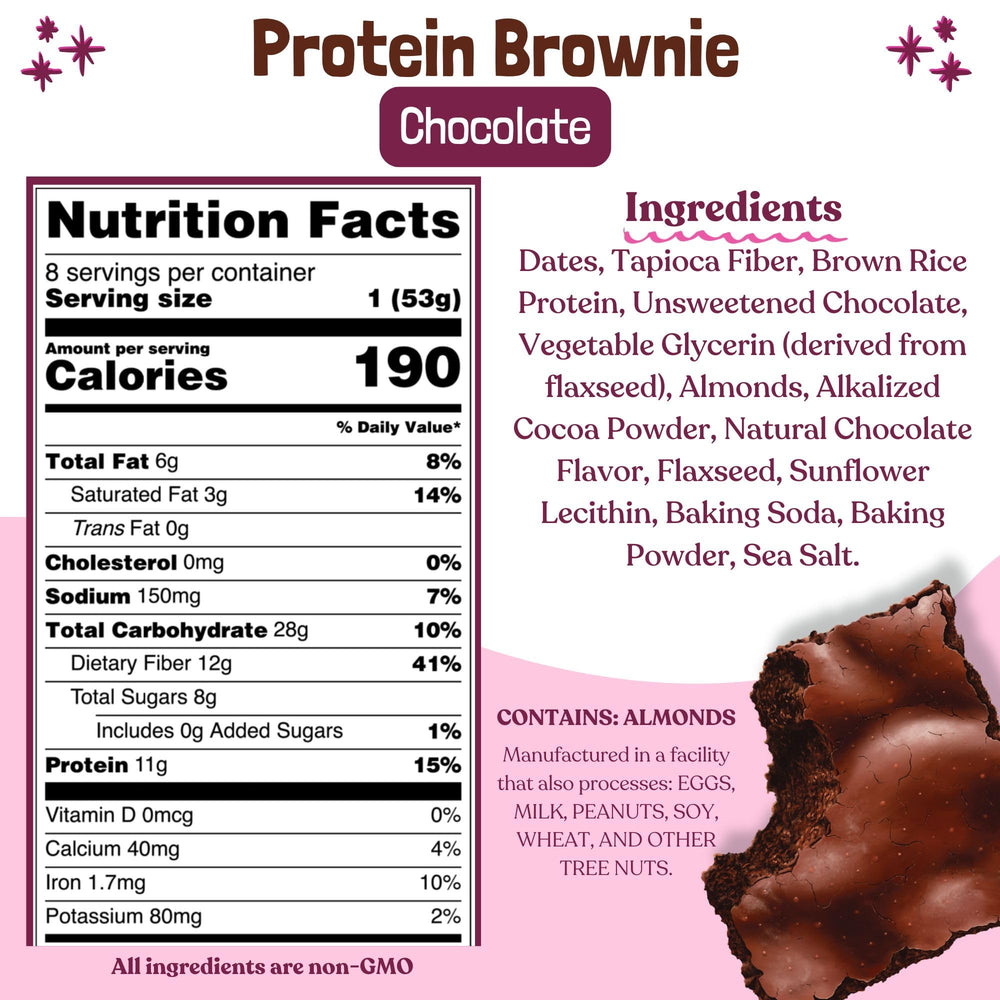ELAVI Protein Brownie warmed in microwave for soft, chewy texture and quick energy