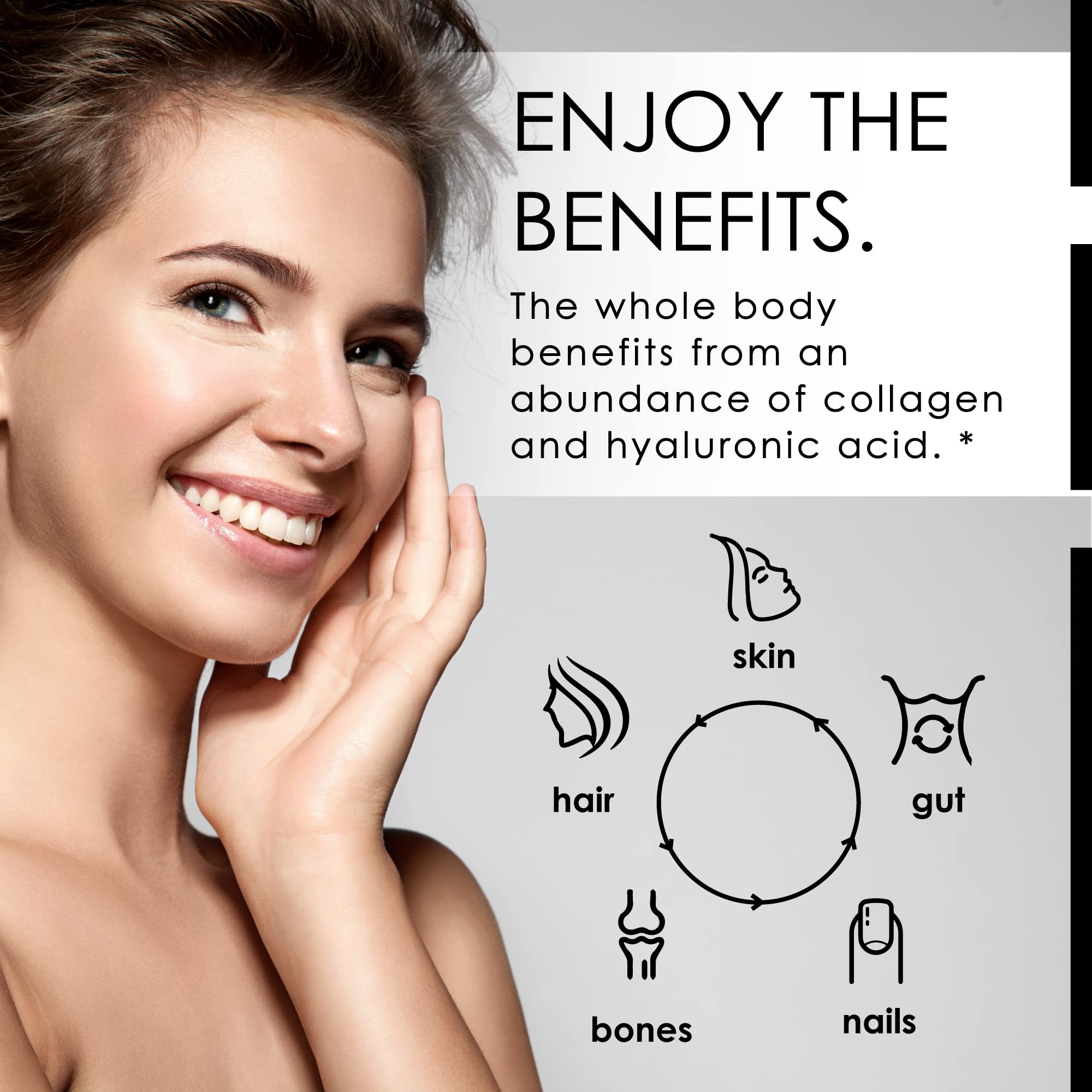 E´LAVONNE Amino Collagen C with hyaluronic acid highlights hydration and skin moisture