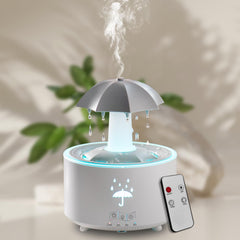 Elcxsla diffuser with 360° raindrop rotation for calm ambiance