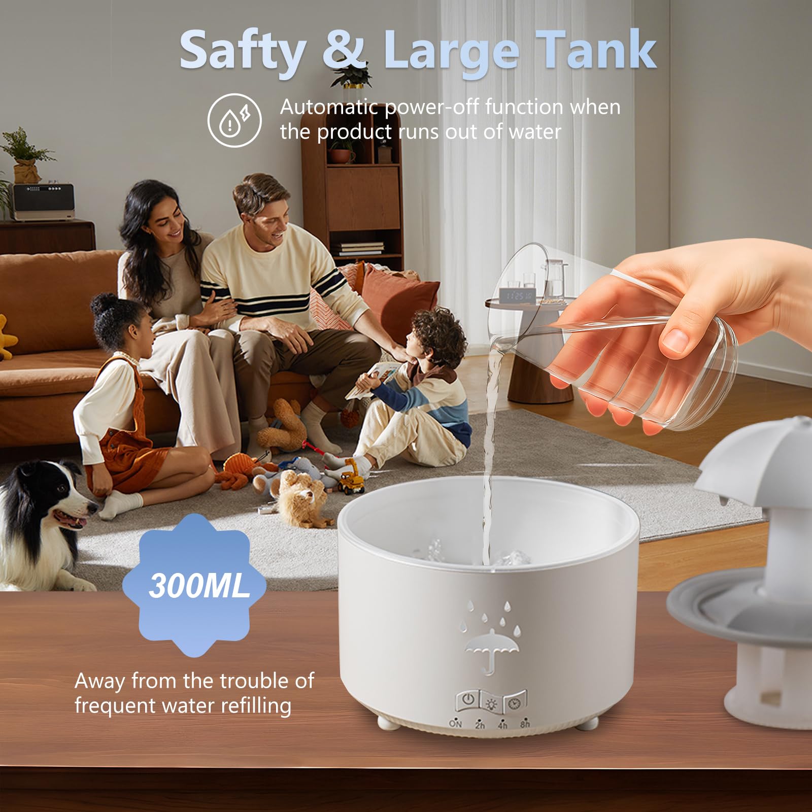 Elcxsla diffuser auto-off safety feature in use