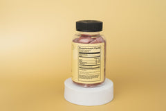 60-count bottle label emphasizing fruiting body extract and natural ingredients.