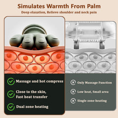 Electric Shiatsu Neck Shoulder Massager with Heat in a compact, portable design.