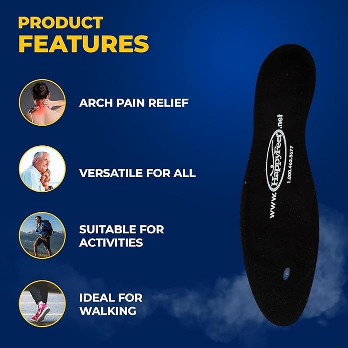 Elegance By Design Happy Feet arch-support design aids stable footing.