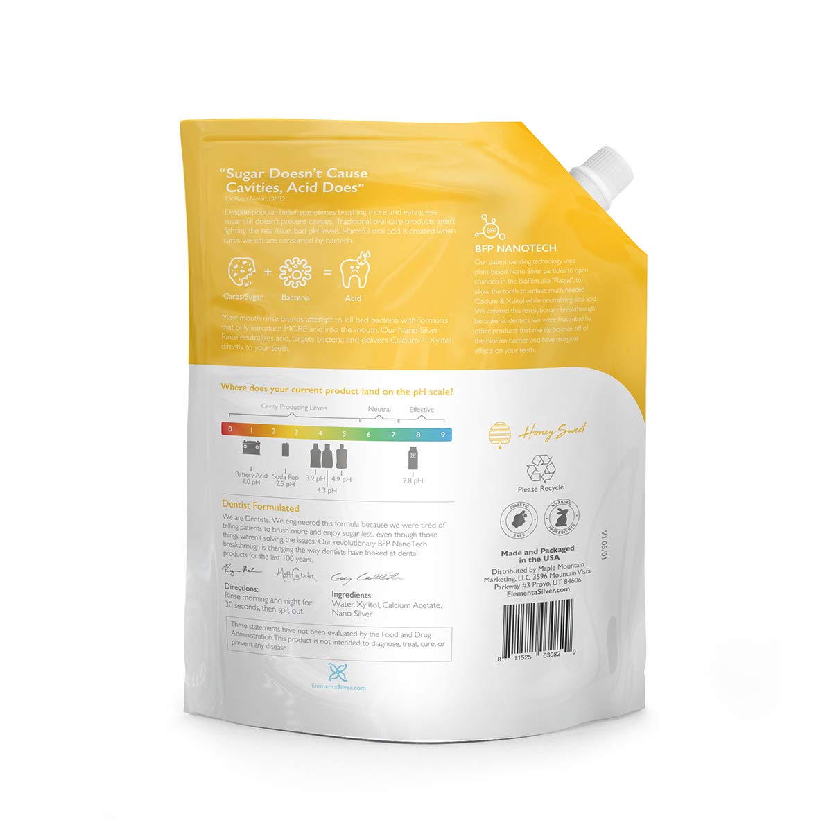 Elementa Silver bottle pour demonstrates clean, bottle-to-mouth use for daily remineralization support