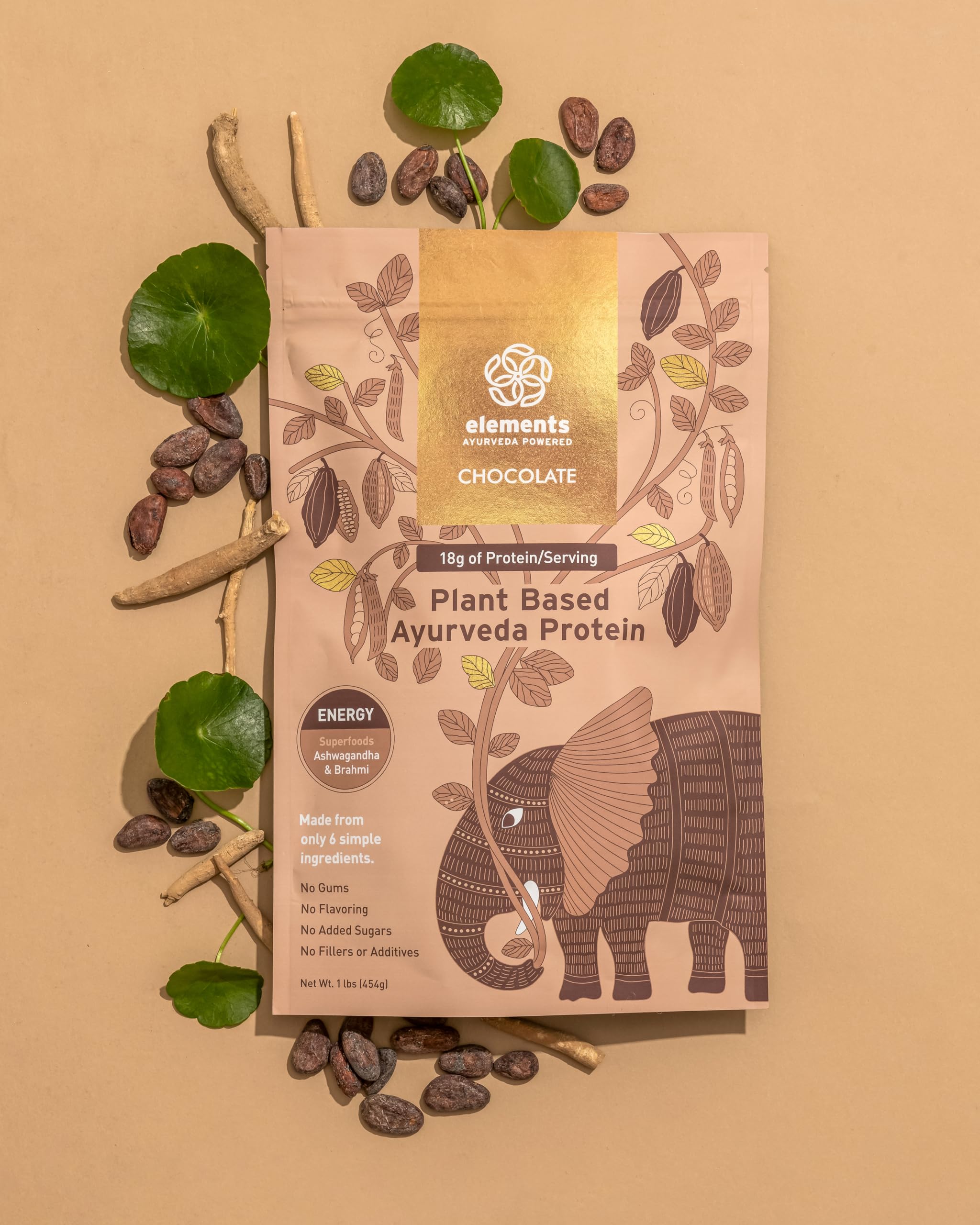 Elements Truffles raw cacao powder detail highlighting antioxidants