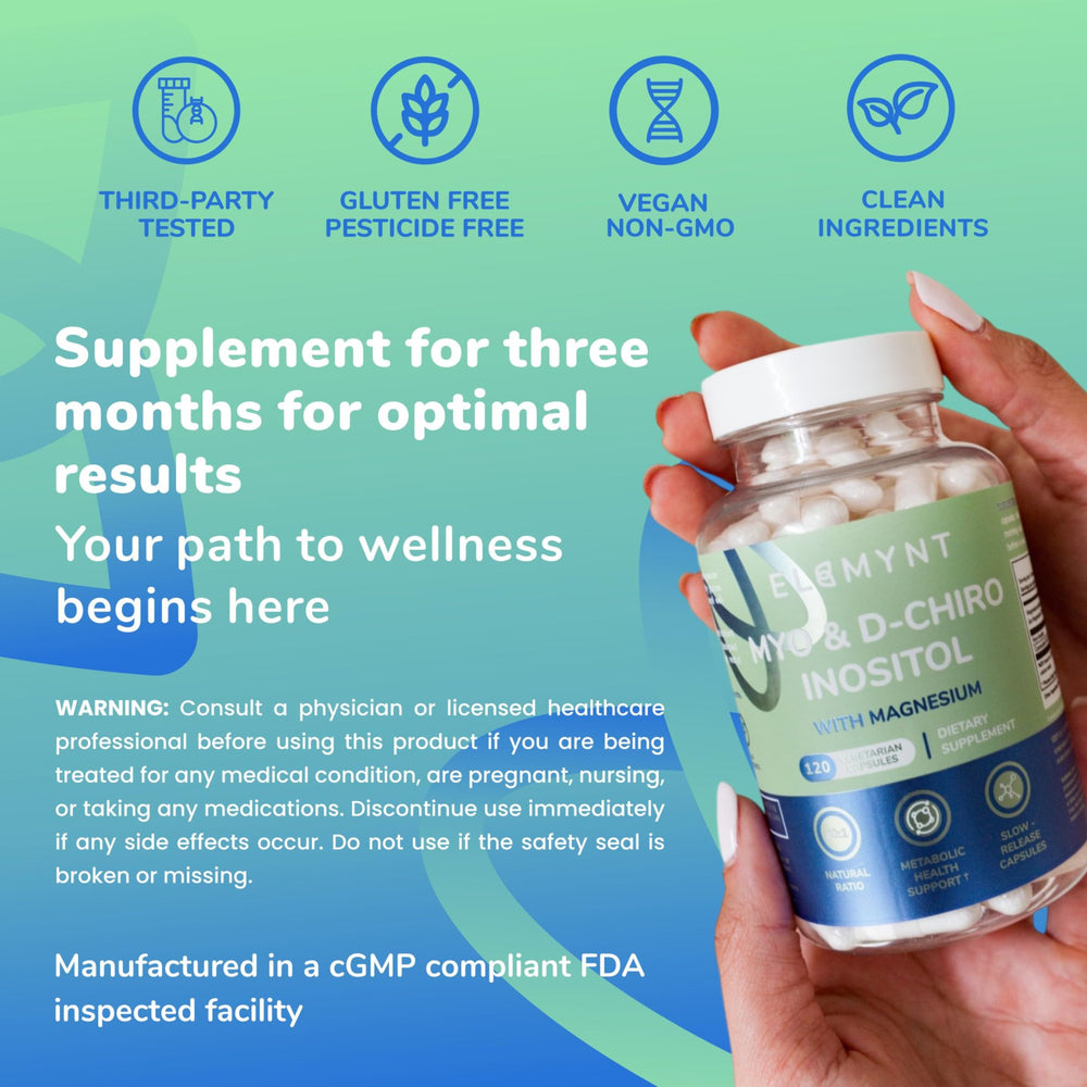 Ingredient focus on ELEMYNT magnesium citrate for absorption support.