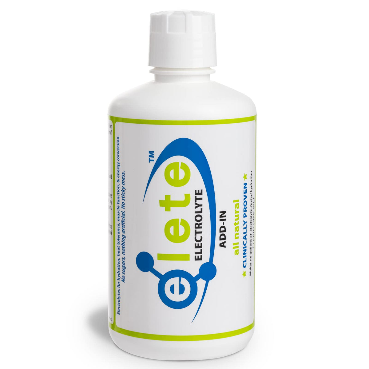 Elete Citrilyte Add-In 32oz bottle for easy, customizable hydration during workouts.