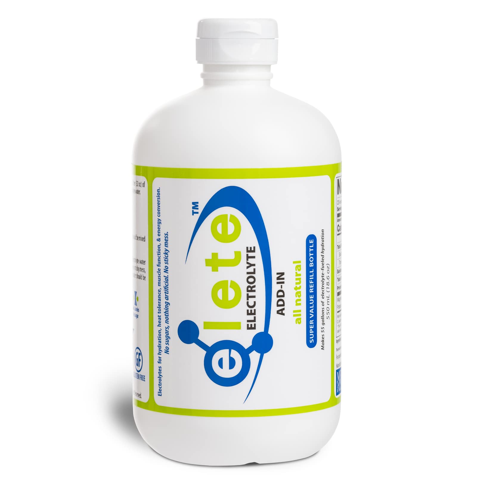 Elete Citrilyte Add-In bottle-pour shows easy hydration support during workouts