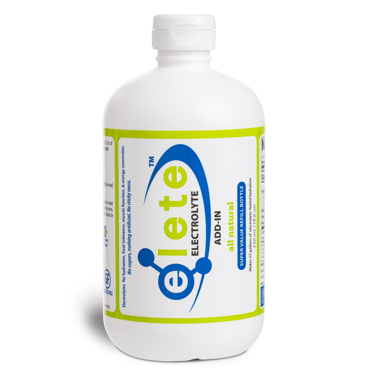 Elete Citrilyte Add-In bottle-pour shows easy hydration support during workouts