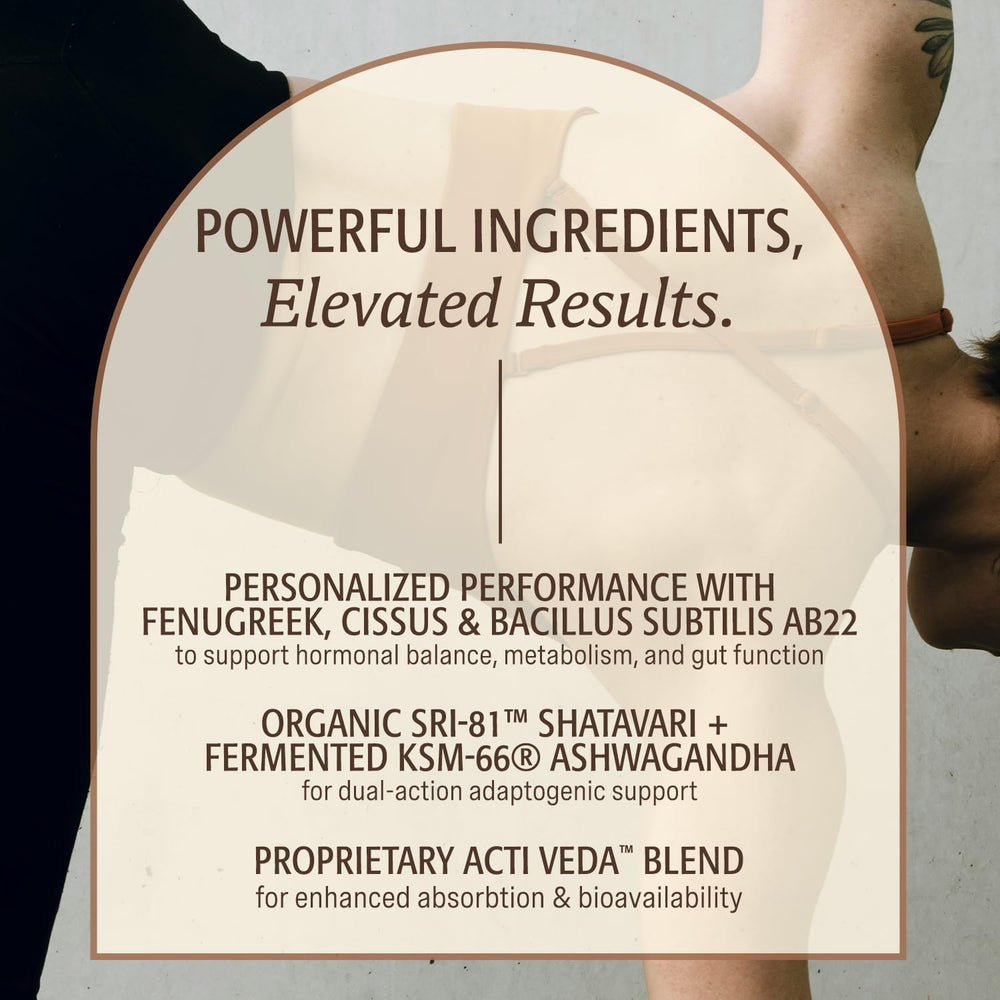 KSM-66 fermented Ashwagandha and Shatavari blend showcased for balanced energy support