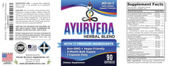 Elevate Recovery bottle label clearly shows dosage and key botanicals.