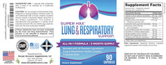 Elevate Recovery Lung bottle in-use with a glass of water