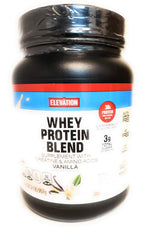 Elevation Vanilla protein bottle pour for a creamy post-workout shake.