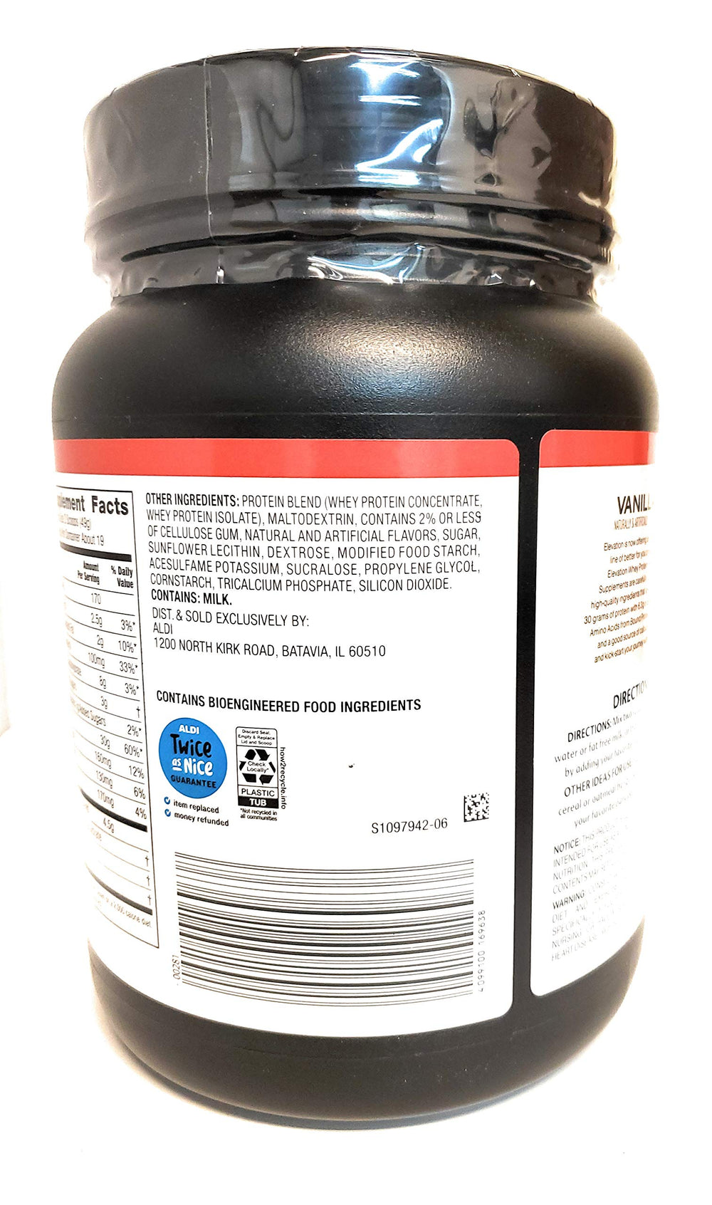 Elevation Vanilla protein mixed into oats for a protein-rich breakfast.