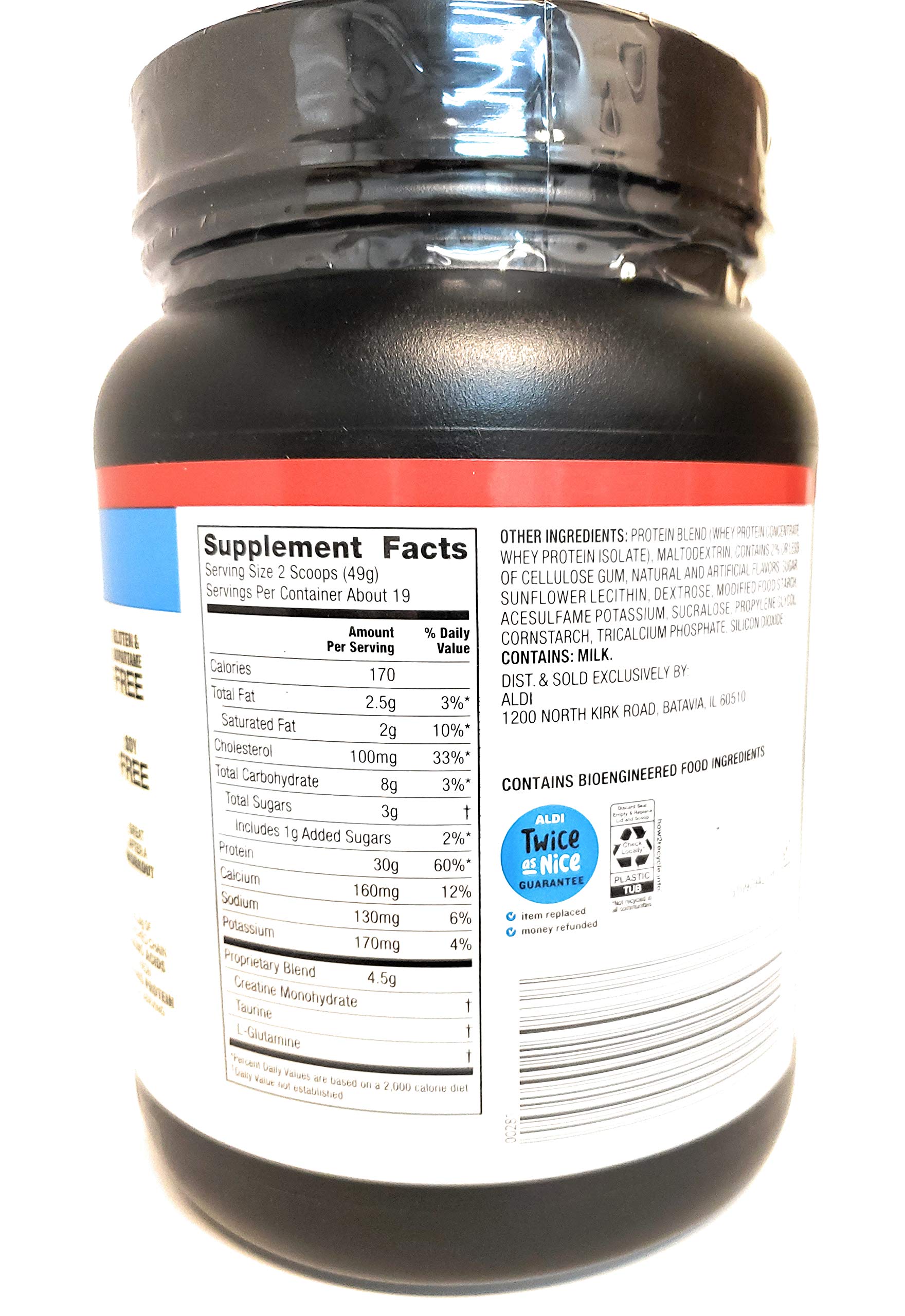 Elevation Vanilla protein scoop ready for a quick protein boost.