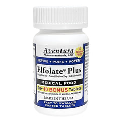 ELFOLATE Plus 3mg bonus pack bottle for daily folate support.