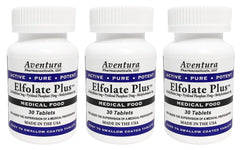 ELFOLATE Plus 3mg bottle front for daily wellness support.