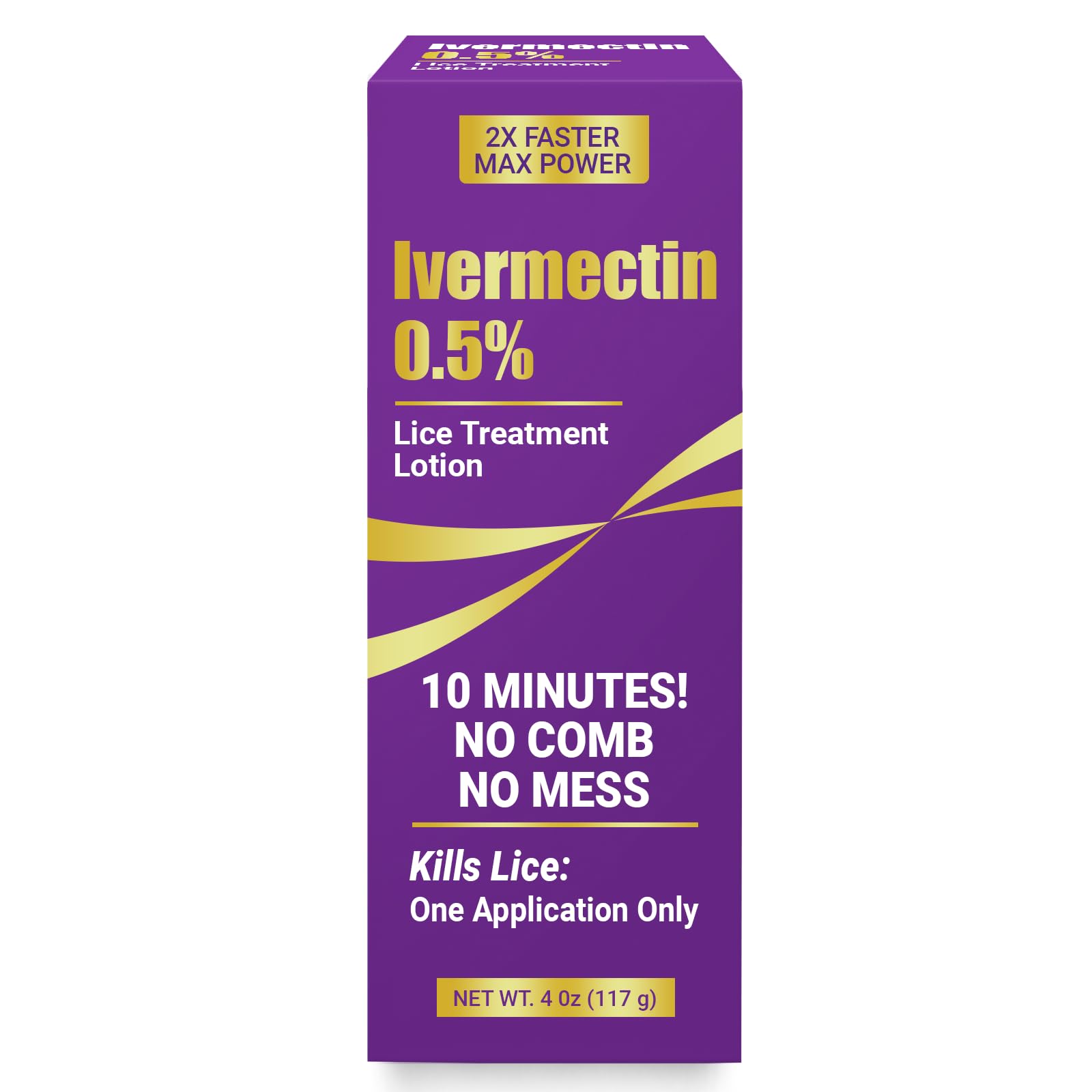 ELFSOUL Ivermectin Lotion bottle with 0.5% formula for fast lice treatment.