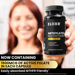 eliixr methylated multivitamin daily-dose setup on desk showing simple routine.