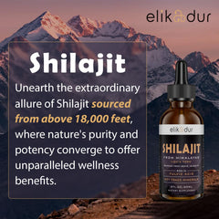 Elikadur Shilajit eco-friendly packaging and bottle close-up