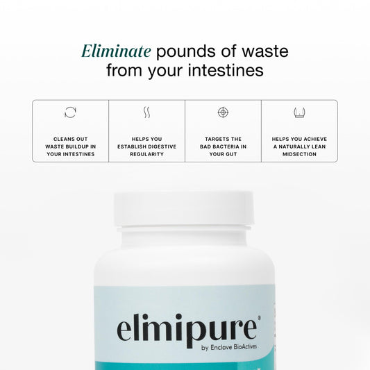 Elimipure morning routine capsules for smoother digestion.