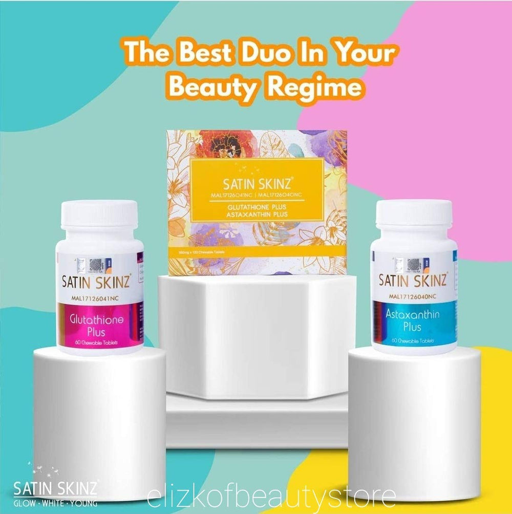 Elizkof Satin Skinz combined display highlights a convenient wellness option.