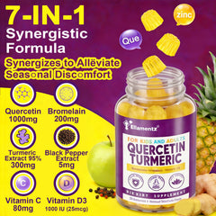 ELLAMENTZ Quercetin Gummies kids-friendly packaging for family daily wellness
