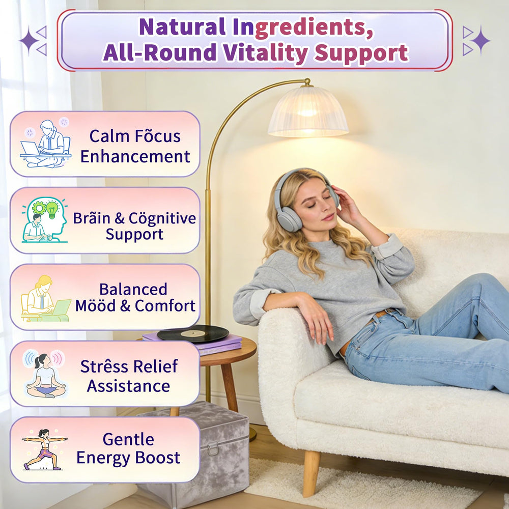 ELLAMENTZ Vegan L-Theanine Gummies bottle pour shows convenient daily serving on the go.