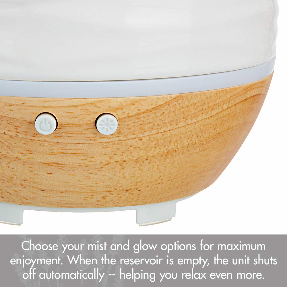 Close-up of Ellia Ascend diffuser showing ceramic-wood detailing and sleek lines.