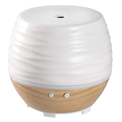 Ellia Ascend diffuser with ceramic-wood finish creates a calm, stylish space.