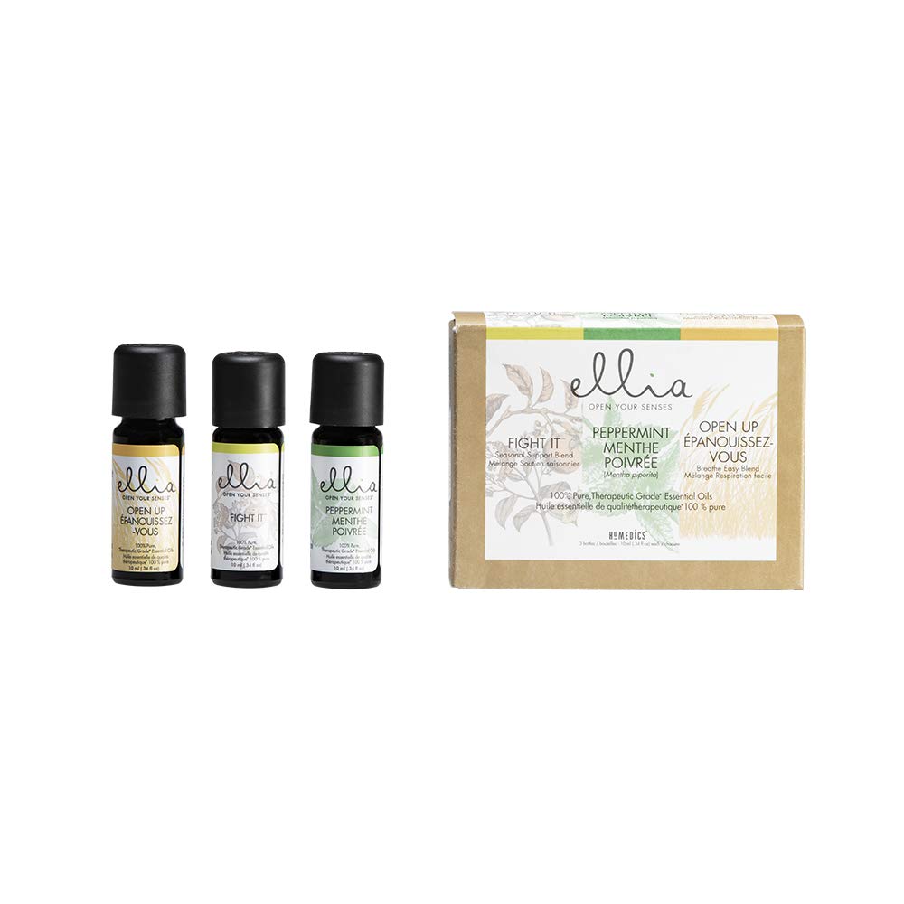 Ellia Peppermint bottle with refreshing aroma for focus.