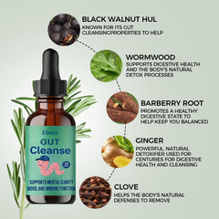 ELLORA herbal blend close-up highlighting wormwood and clove botanicals in the formula.