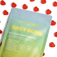 Elloura beef organ gummies gluten-free label on packaging for sensitive diets.