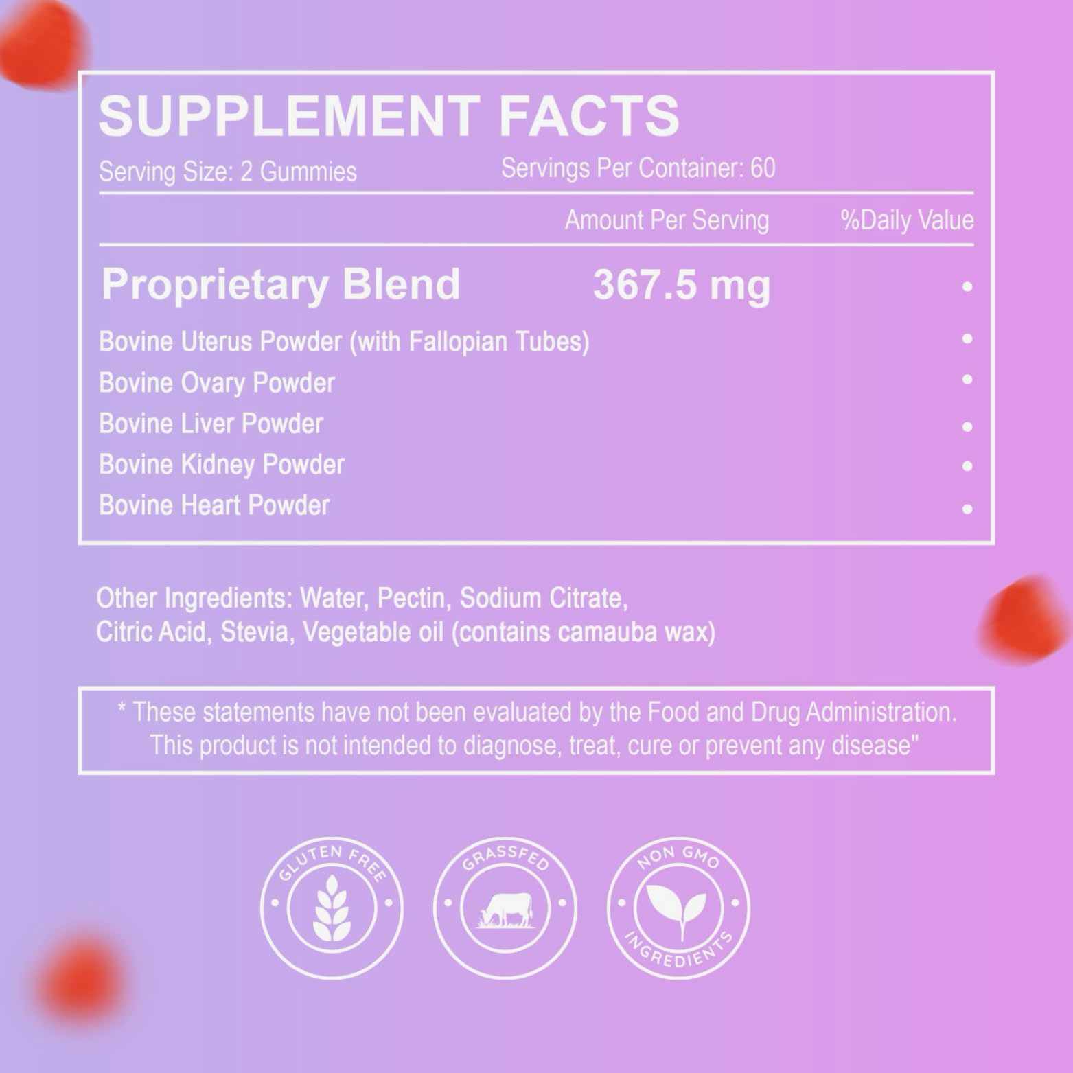 Elloura beef organ gummies liver close-up showing nutrient-dense ingredients for daily support.