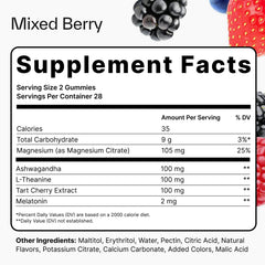 Mixed berry flavored Elo Health Sleep Gummies for a pleasant nightly ritual.