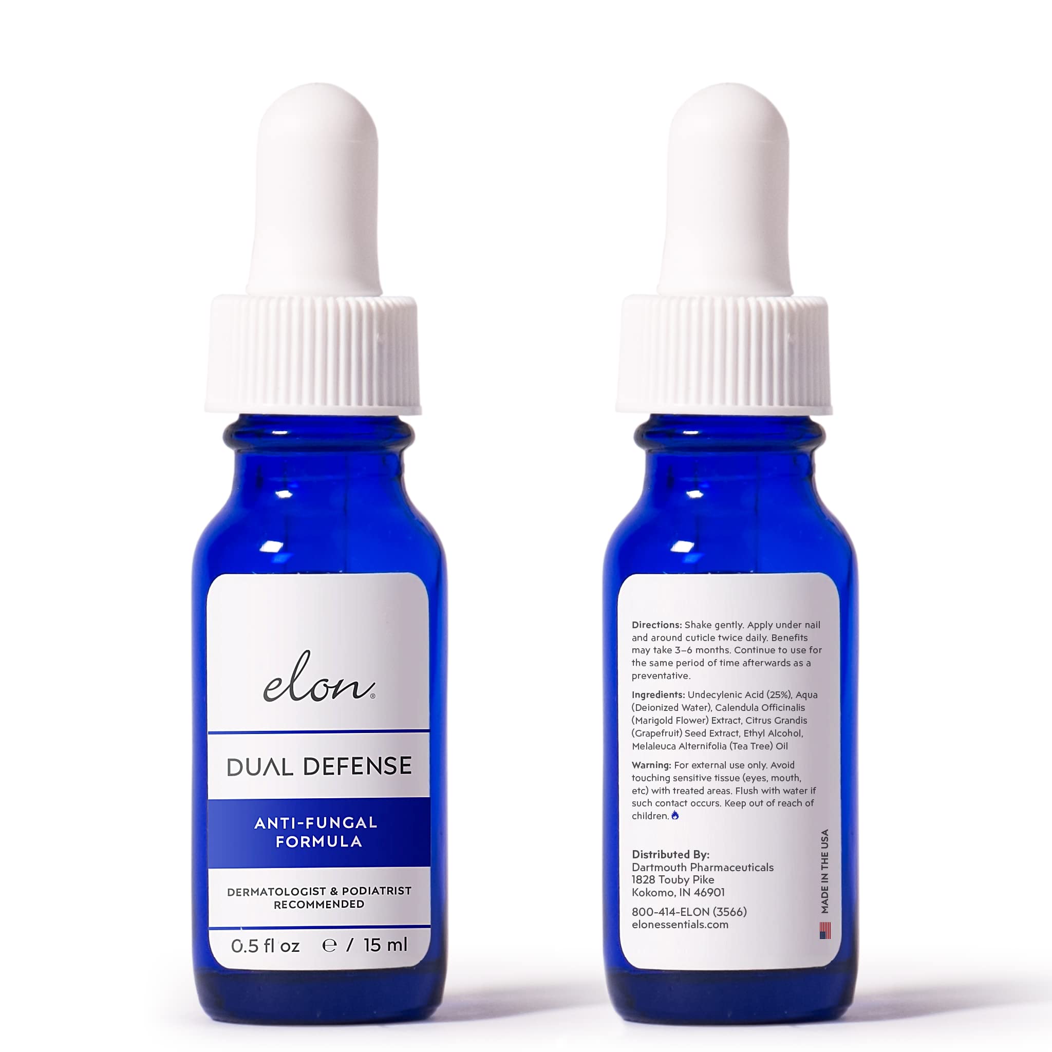 Elon Dual Defense daily regimen setup with twice-daily application